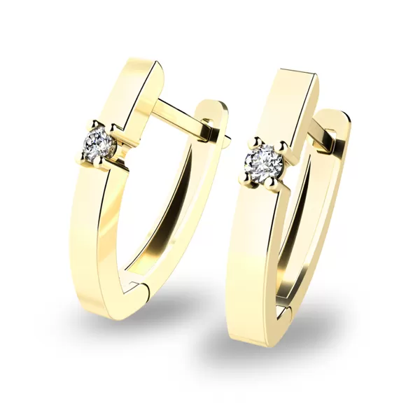 Náušnice s diamanty 10892-ZL-DIA
