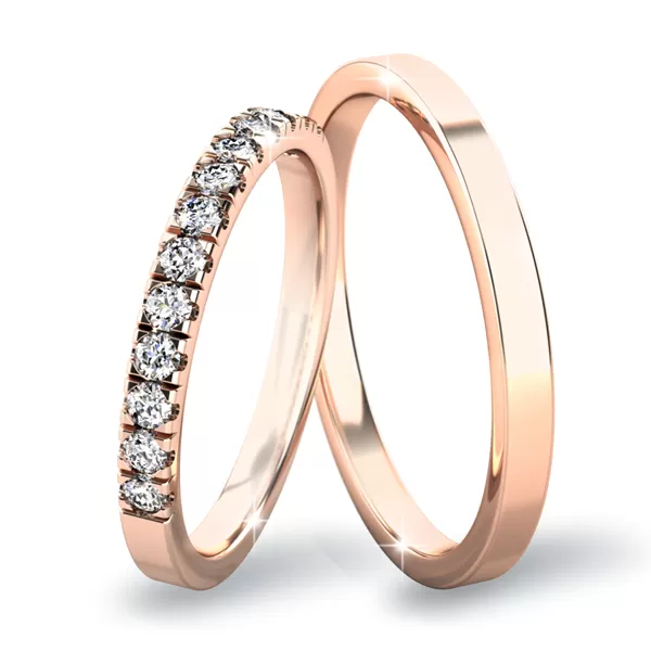 Snubní prsteny ze žlutého zlata SP-61061