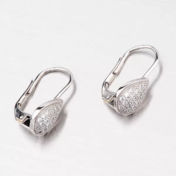 Náušnice z bílého zlata 585 42-31941