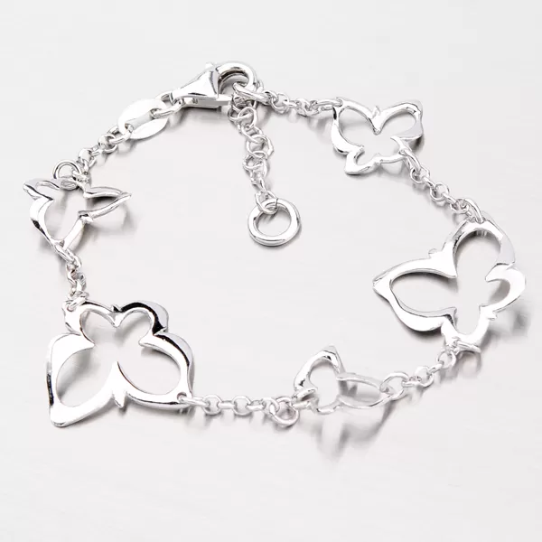 Dámský náramek stříbro 925 motýli B1401565-0331-SLX