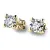 Dámské náušnice žluté zlato 585/1000 přírodní diamant 0.26 ct G/SI 10828-NS-325-ZL-DIA