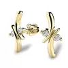 Dámské náušnice žluté zlato 585/1000 přírodní diamant 0.060 ct G/SI 10851-NS-ZL-DIA