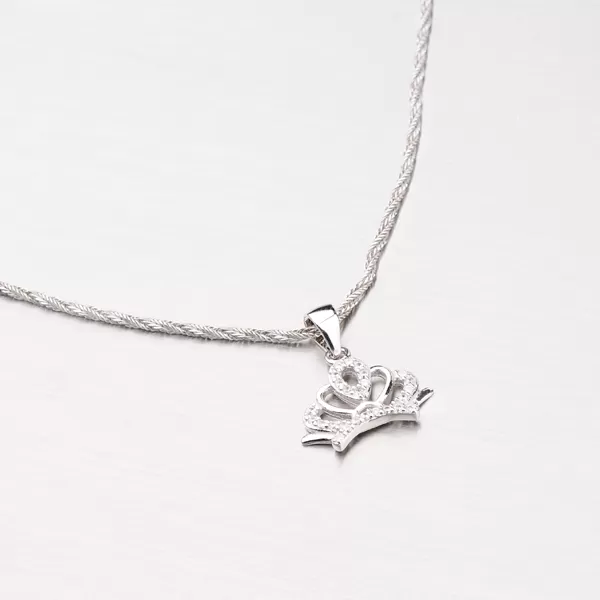 Dámský přívěsek stříbro 925 zirkon ve tvaru korunky P1603124-1905-SLX