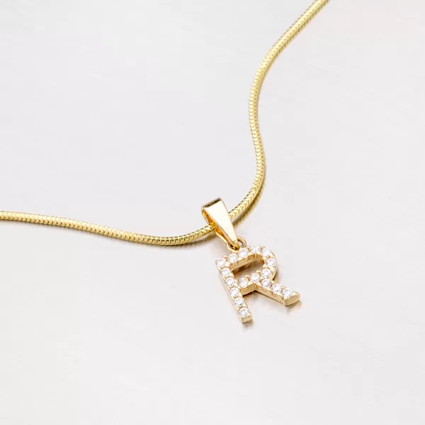 Přívěsek písmeno R - zlato 585 13-152-R