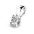 Dámský přívěsek bílé zlato 585/1000 přírodní diamant 0.090 ct G/SI 10833-B
