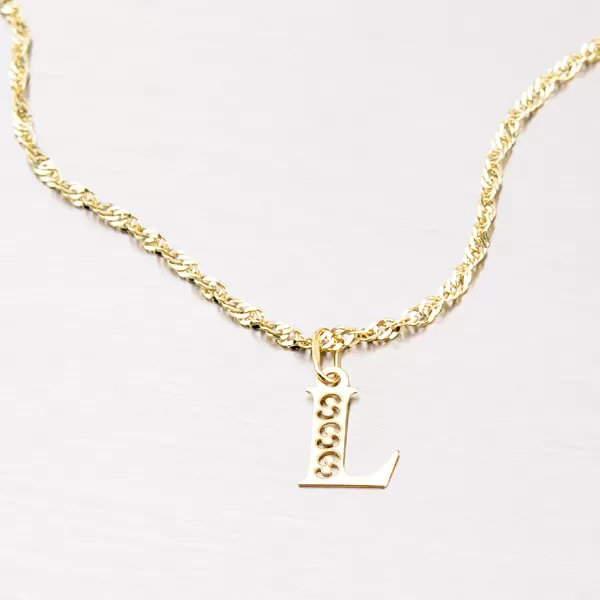 Přívěsek žluté zlato 585 písmeno L 442-0001-L