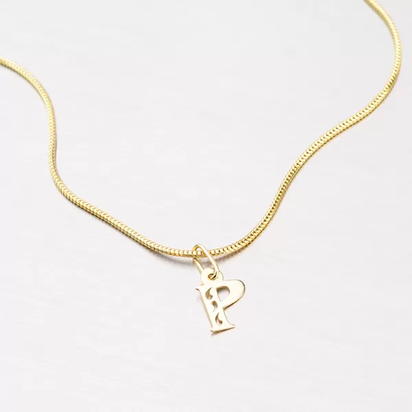 Přívěsek žluté zlato 585 písmeno P 442-0002-P