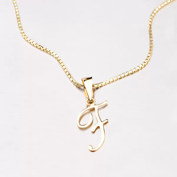 Přívěsek - zlaté písmenko F 43-2937-F