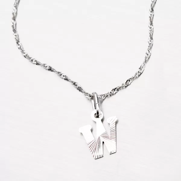 Stříbrné písmenko - W M5114-FC-W