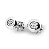 Dámské náušnice bílé zlato 585/1000 přírodní diamant 0.090 ct G/SI 10825-B-DIA