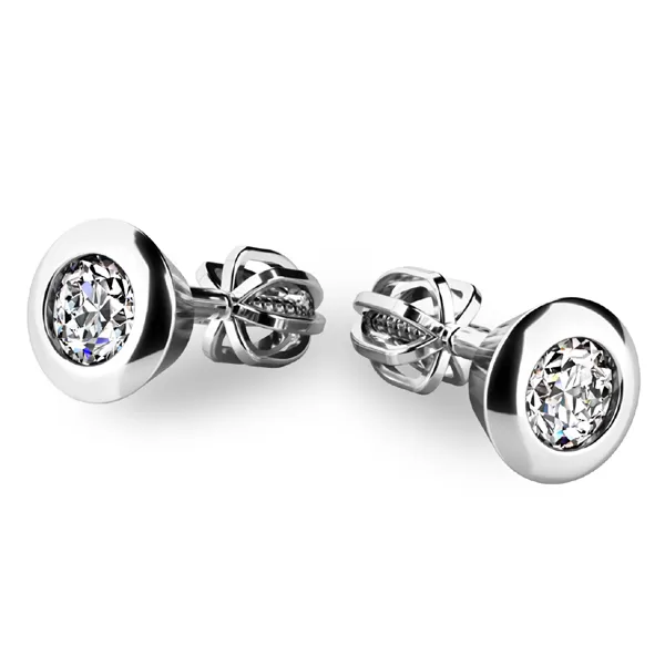 Zlaté náušnice s diamanty 10907-B-DIA