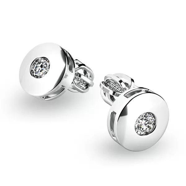 Zlaté náušnice s diamanty 10911-NS-B-DIA