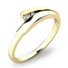 Dámský prsten žluté zlato 585 přírodní diamant 0.038 ct G/SI brilianty 10864