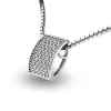 Diamantový přívěsek z bílého zlata 10919-B-DIA
