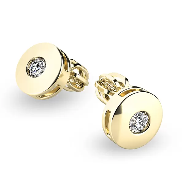 Zlaté náušnice s diamanty 10911-NS-ZL-DIA