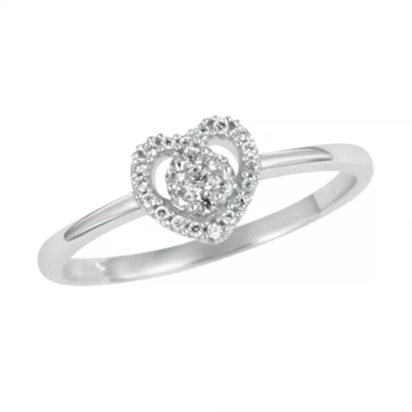 Romantický prsten s diamanty GKW45723