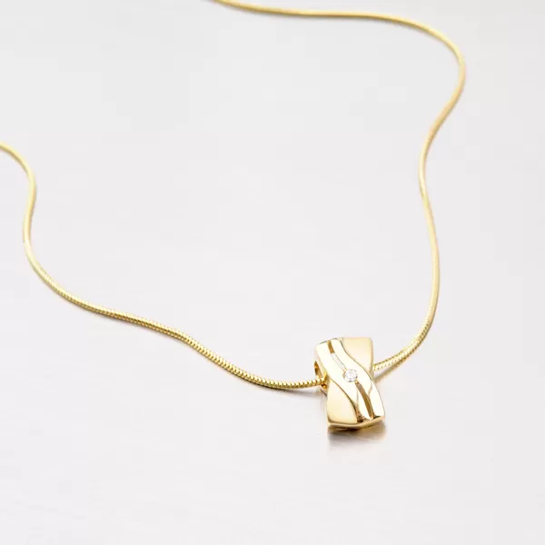 Dámský přívěsek žluté zlato 585 zirkon DZ1751ZL