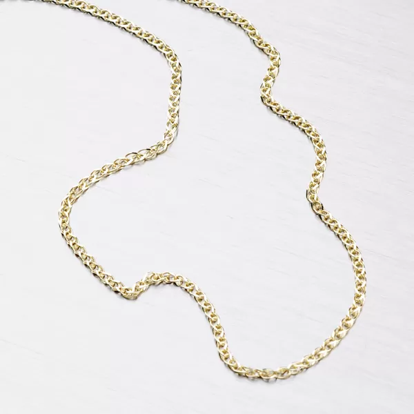 Zlatý pletený řetízek 45-1205