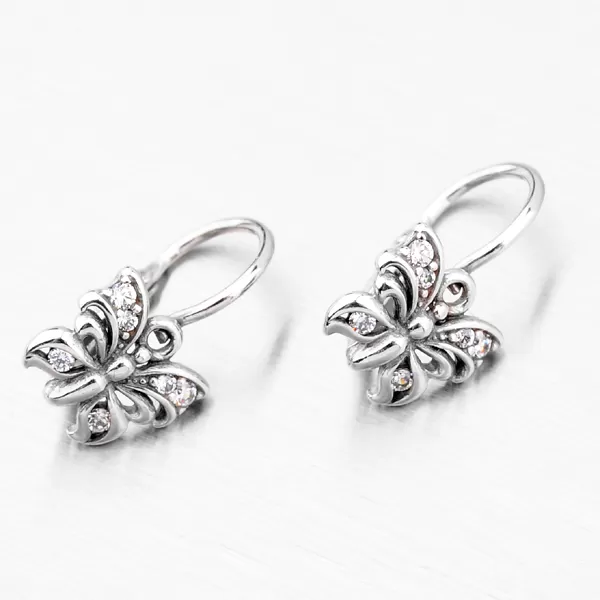 Motýlci - dětské náušnice se zirkony 52DN-2226BB