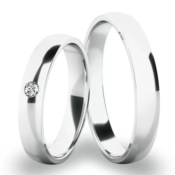 Snubní prsteny žluté zlato 585 zirkon 0.025 ct SP-286-01