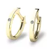 Zlaté oválky s diamanty a granáty 10861-ZL-DIA-GRA