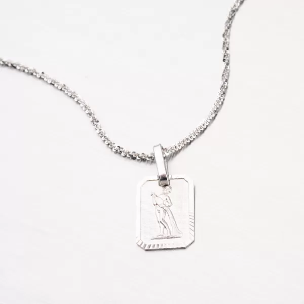 Vodnář - stříbrné měsíční znamení M5013-01