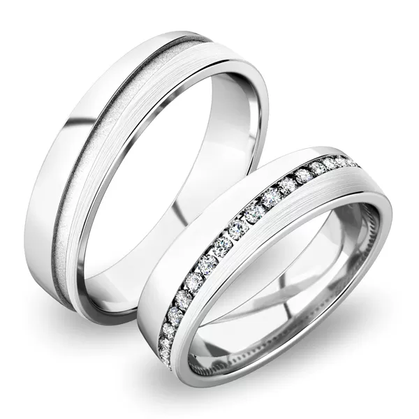 Snubní prsteny žluté zlato 585 zirkon 0.200 ct G/SI SP-61056