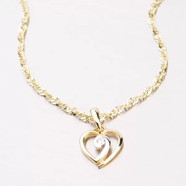 Dámský přívěsek žluté zlato 585 DZ1609ZL-1