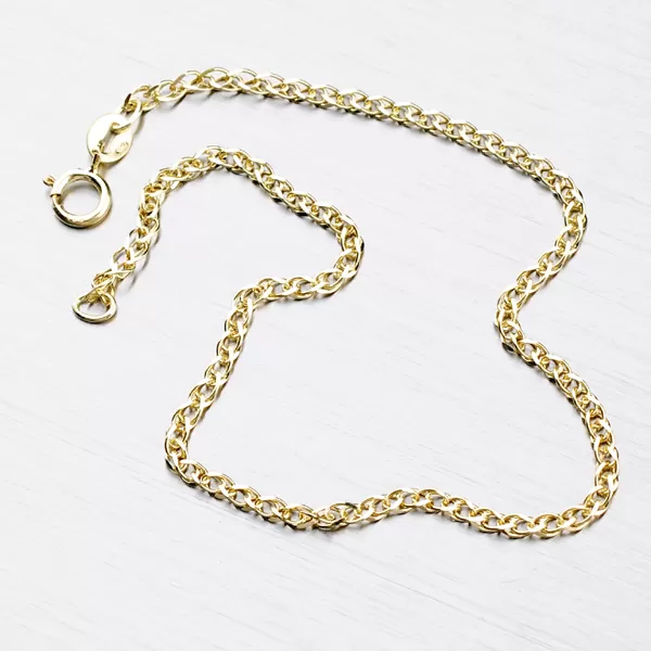 Zlatý pletený náramek 44-1205