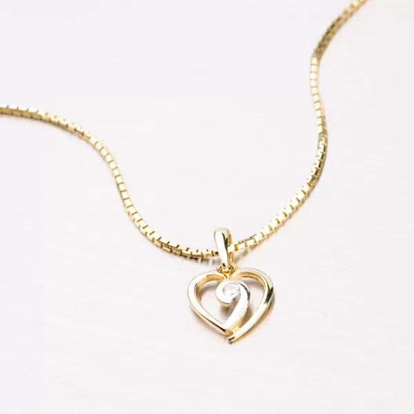 Dámský přívěsek žluté zlato 585 DZ1609ZL-1