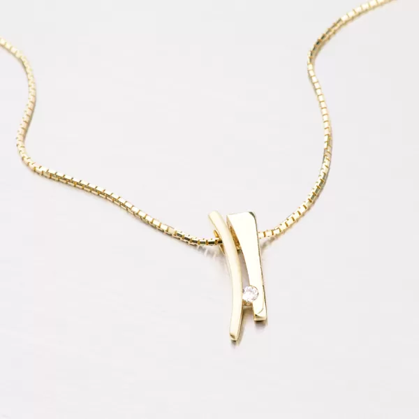 Elegantní přívěsek ze žlutého zlata DZ1702ZL