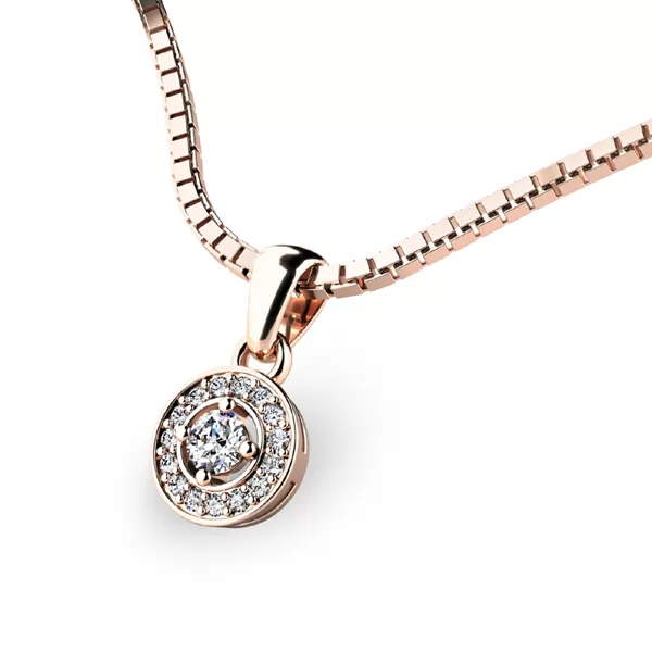 Briliantový přívěsek ze žlutého zlata 10922-ZL-DIA