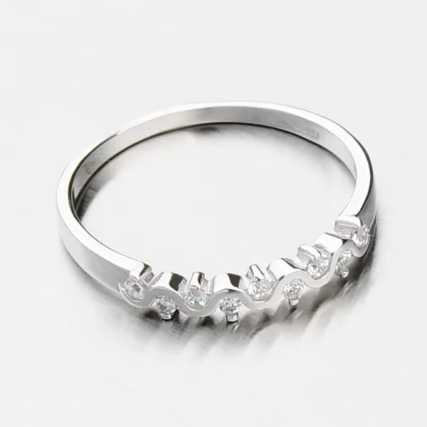 Krásný prsten se zirkony DZ2086B