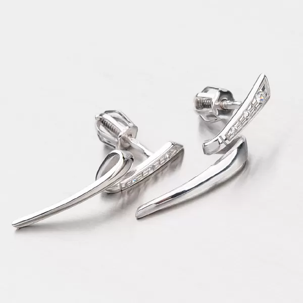 Dámské náušnice žluté zlato 585 visací DZ2032-B-ZIR