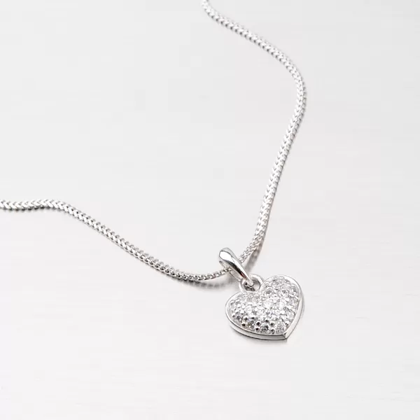 Zlaté srdce se zirkony DZ2409B