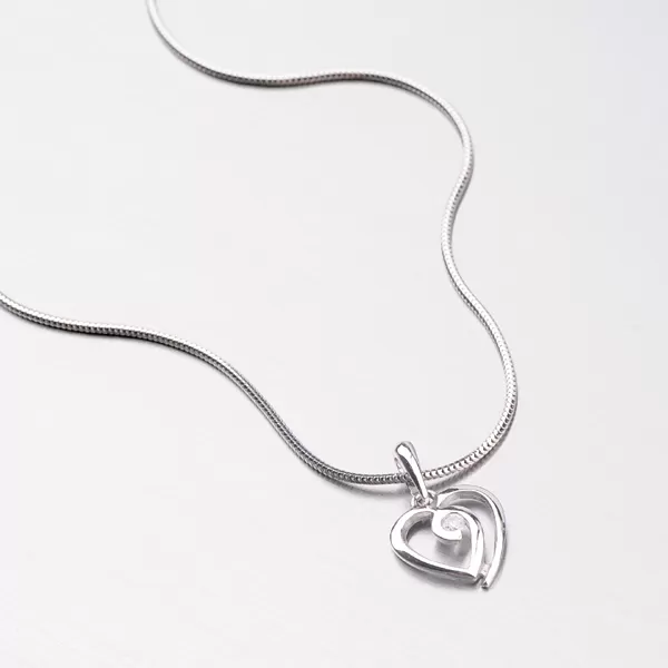 Dámský přívěsek žluté zlato 585 - srdce DZ1609B