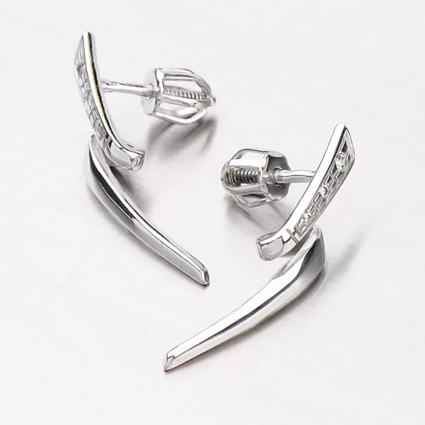 Dámské náušnice žluté zlato 585 visací DZ2032-B-ZIR