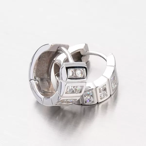 Zlaté náušnice se zirkony DZ2068B