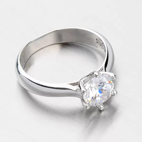 Zlatý prsten se zirkony DZ1885B