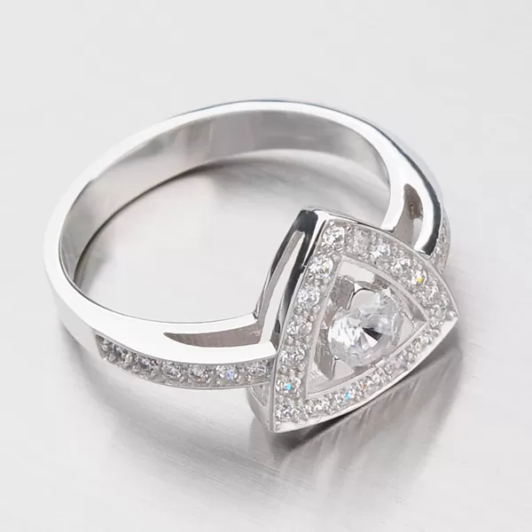 Krásný prsten se zirkony DZ1970B