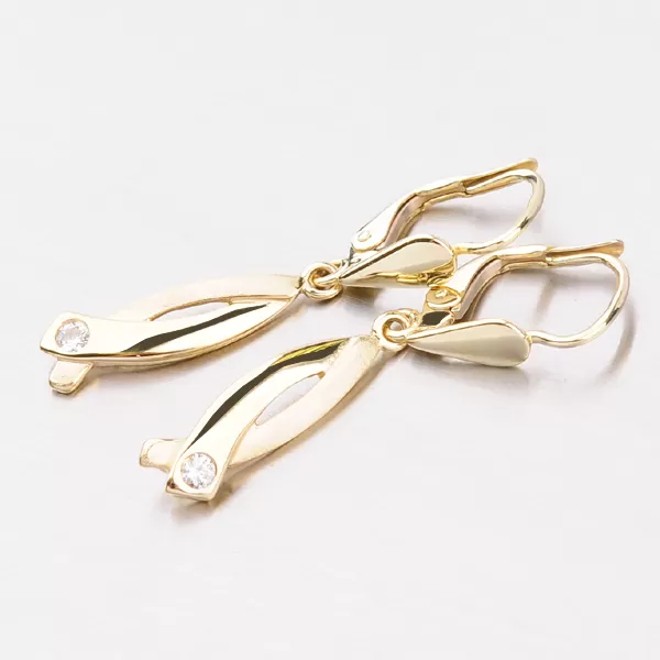 Visací náušnice se zirkonem DZ1569ZL