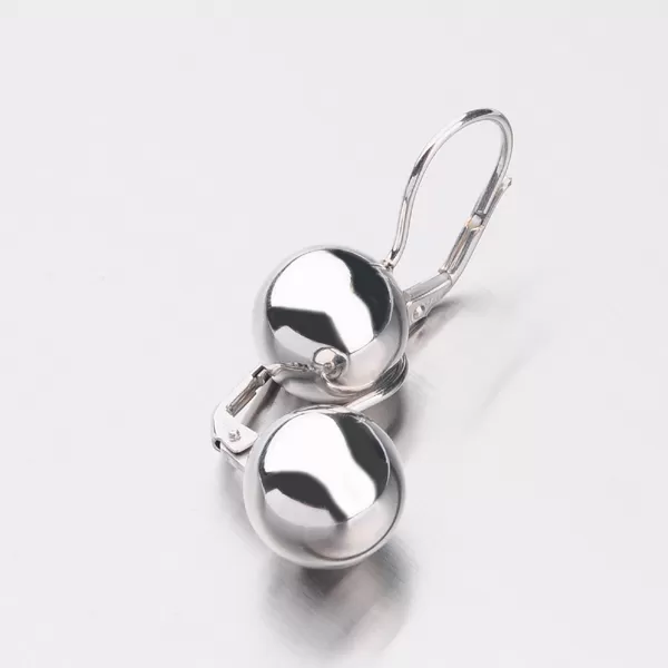 Dámské náušnice stříbro 925 kuličkou 12 mm E2300626-2578-SLX
