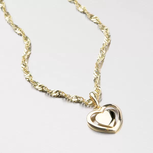 Srdce ze žlutého zlata DZ1816ZL