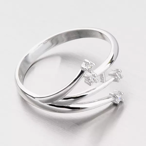 Zlatý prsten se zirkony DZ2063B