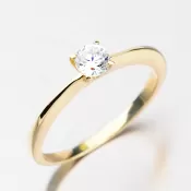 Elegantní prsten ze zlata DZ1232ZL