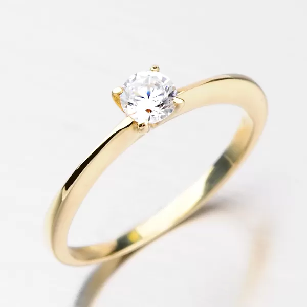 Elegantní prsten ze zlata DZ1232ZL