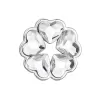 Stříbrný přívěsek s krystaly Swarovski bílé srdce 34234.1