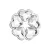 Stříbrný přívěsek s krystaly Swarovski bílé srdce 34234.1