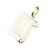 Přívěsek žluté zlato 585 pergamen s písmenkem M 43-2065-M