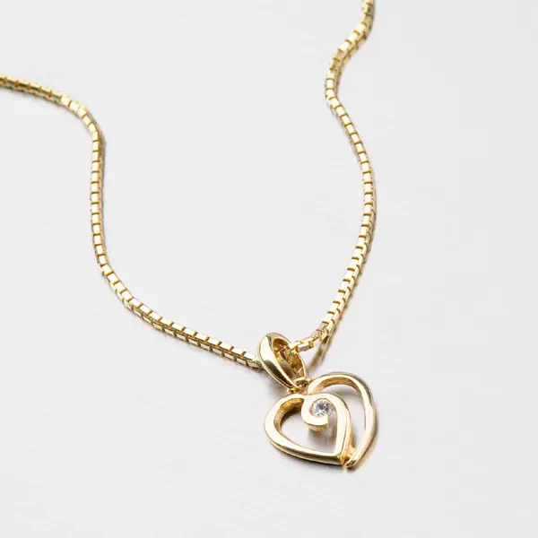 Dámský přívěsek žluté zlato 585 se zirkonem DZ1609ZL